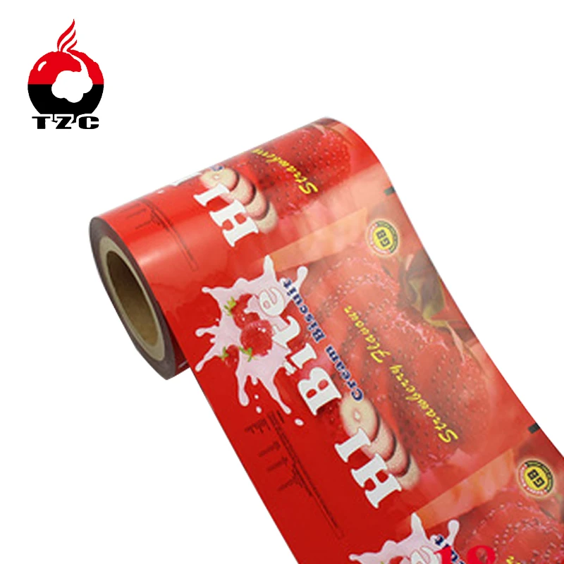 barrier food packaging 125 micron opp aluminium plastic composite  film roll