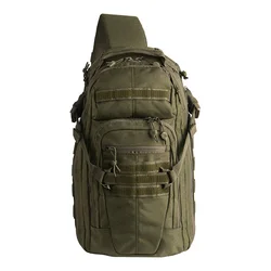 Ergonomic Military Tactical Sling Bag EDC Bag with Fleece-lined Eyewear Pocket
