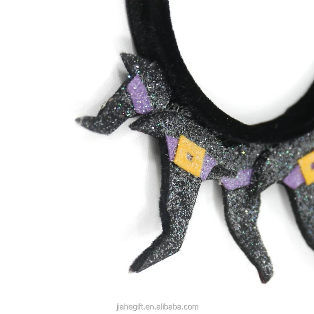 China supplier Halloween party decoration glitter headband