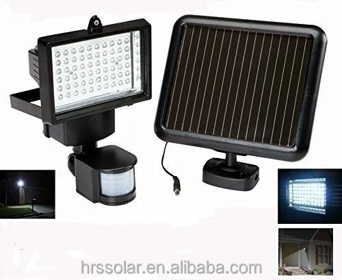 2020 60 LED light Motion Detector Solar Sensor Light, Solar Led Security Light