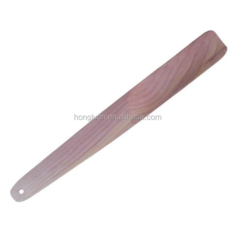 OEM Manufacture Promotional Hotel Custom Long Handled Bamboo Wooden Shoe Horn
