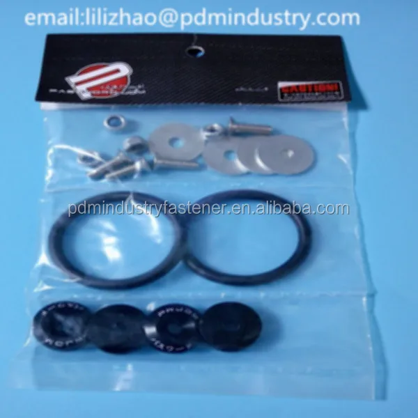 aluminum alloy Car front and rear Bumper CNC Quick Release Fastener kit