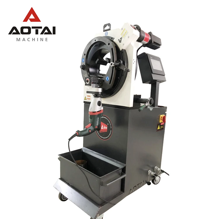 AOTAI OSK-170 AUTOMATIC FEEDING RETRACTING SAW BLADE THIN PIPE ORBITAL ROLLING CUTTING MACHINE