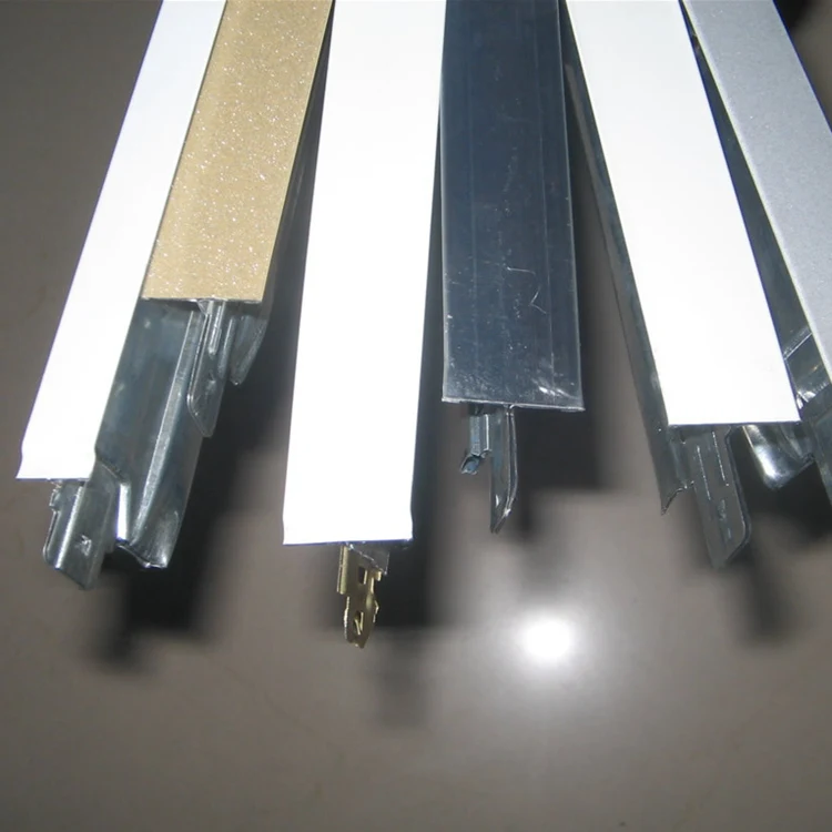 types of ceiling T grid T bar for building decoration