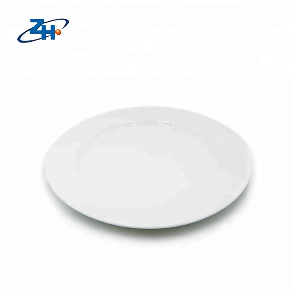 Promotional Restamural Wallpaper White Plate Sets Ceramic Customized Giveaways Contemporary Plate Dish Tableware Paper Plates