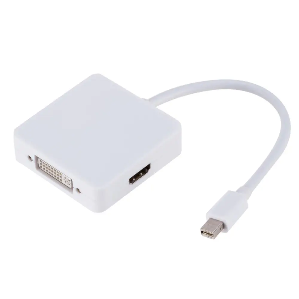 3 в 1Mini Display Port DP к DVI VGA HDMI кабель адаптера