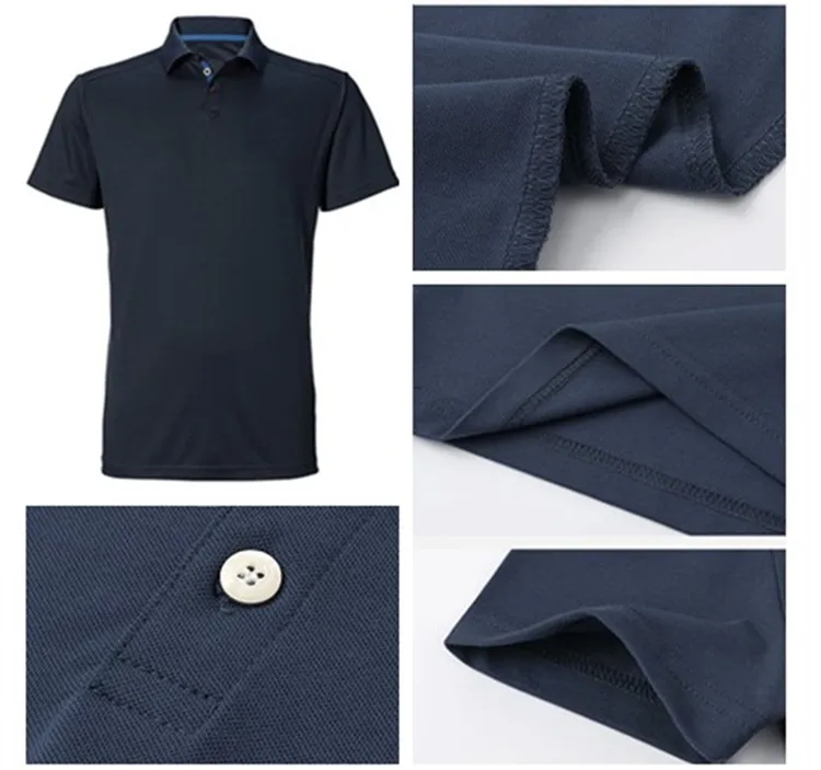 blank 100 cotton t shirts, organic cotton t shirt, mens clothing polo shirt with button(7 years alibaba experience)