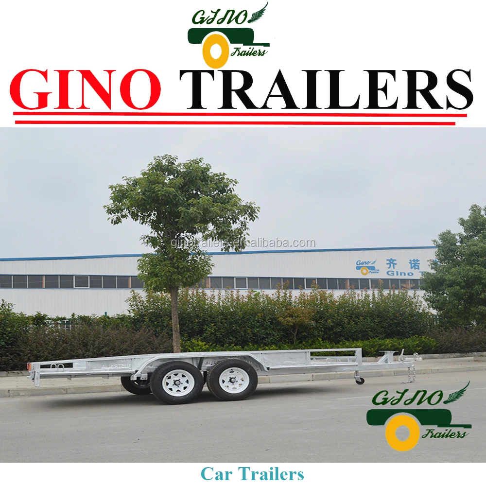2016 Hot sale folding car carrier trailer with dual axle