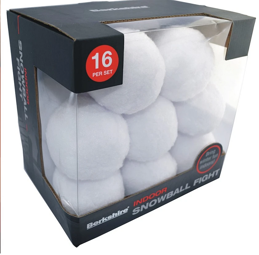 
INDOOR SNOWBALL FIGHT Novelty Indoor Soft Snowballs - Great to Play With Friends - Popular Fun Toys 
