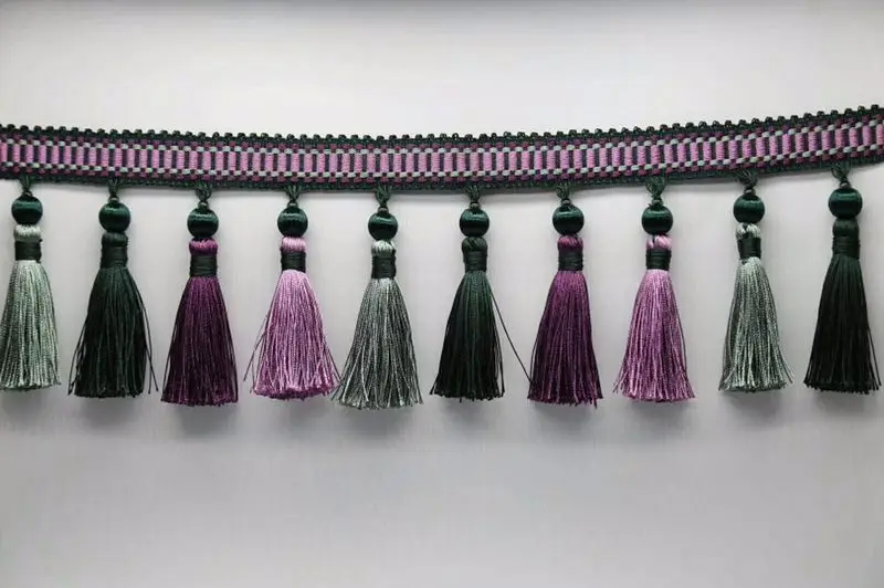 
Decorative wholesale fashion 10cm tassel fringe for curtain 