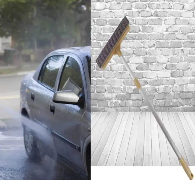 Window cleaning brush car wash brush with expansion long handle snow brush