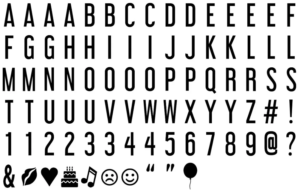 A5 Light Box Cinema Color Changing Educational Toys With Letters Led Letter Light Box