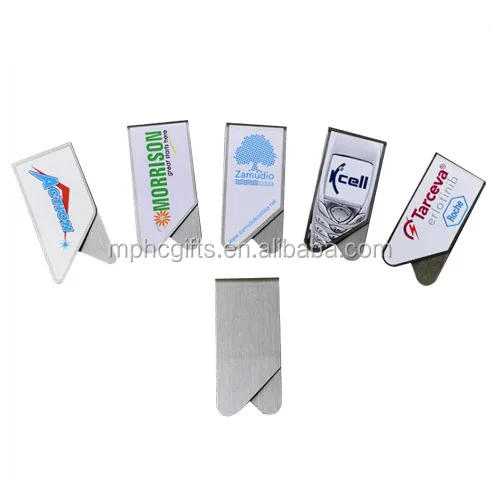 
Company Promotional Gift Flat Metal Stainless Steel Bookmark paper clip 