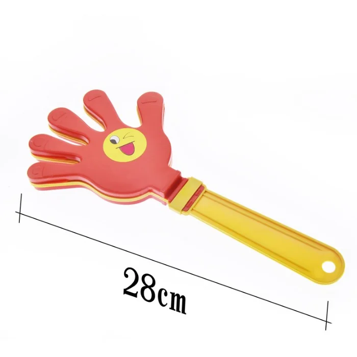 Custom logo print Sport fans cheering toy noise maker plastic hand clappers