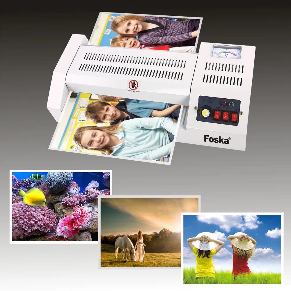 Металлическая фотоламинационная машина формата А4.