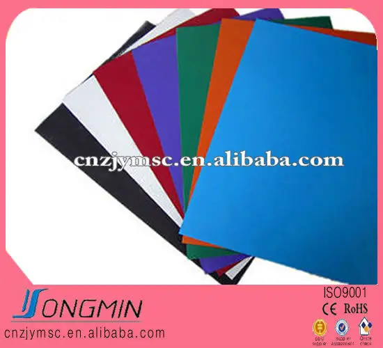 различных цветов пвх магнитных листов с клеем