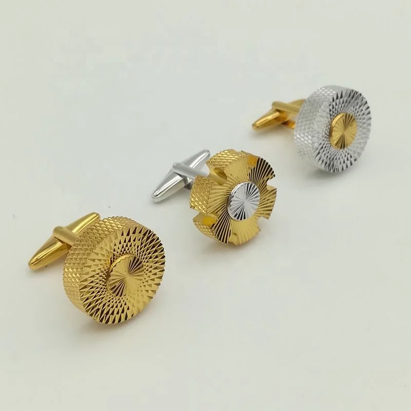 Лидер продаж мужские запонки на заказ золотого и серебряного цвета оптовая продажа от производителя