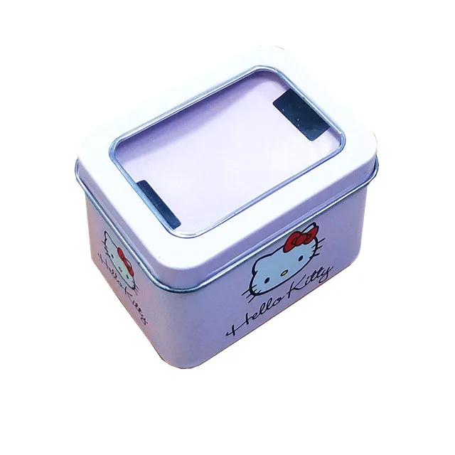 Custom design small rectangular watch box / tin box for watch/tin box for packaging metal tin can