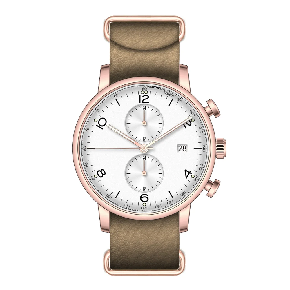 Mexda Double Time Watch Dual Time High Quality Dome Gold Watch Minimalist Slim Watch Orologio Relojes