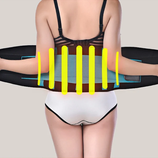 Double compression neoprene waist trainer slimming belt