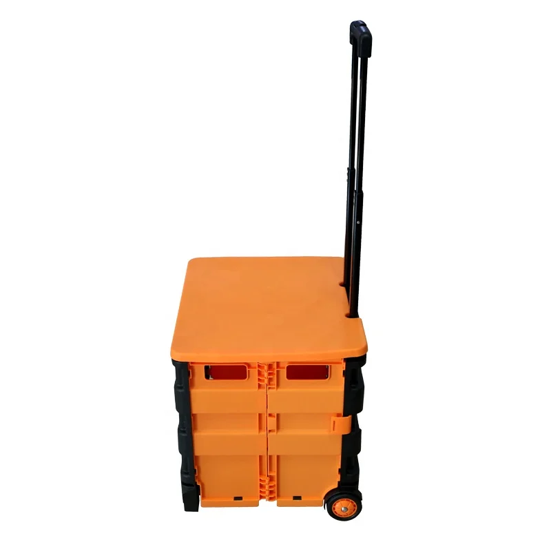 Bafuluo OEM High Quality 2 Wheels Shopping Plastic Go Carts folding shopping cart for camping