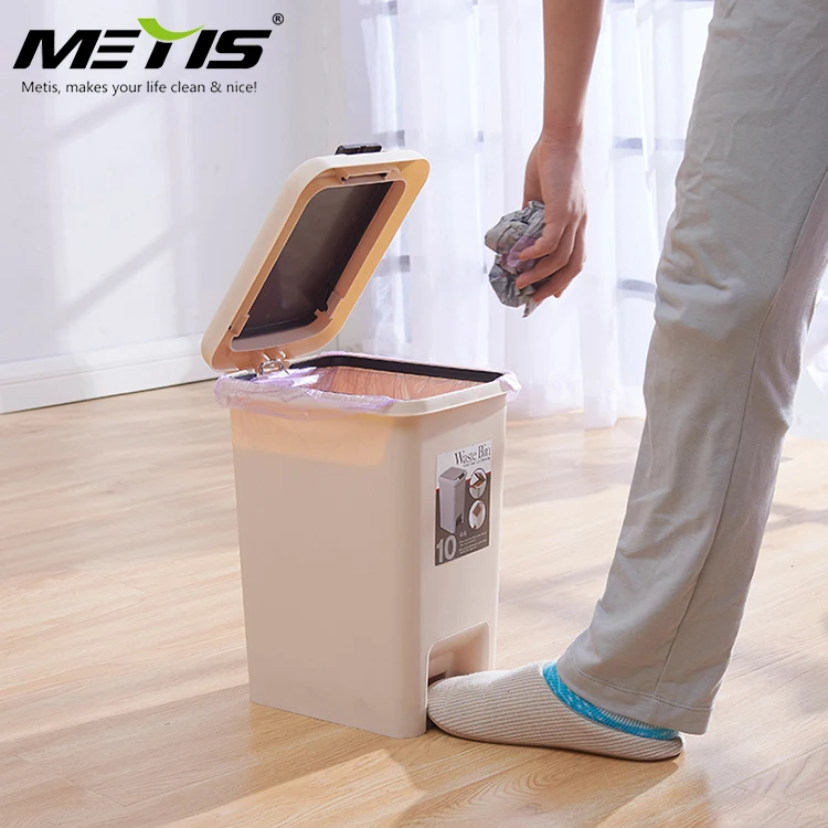 Trash Can Recycle Bin Garbage Can Waste Can Dustbin Rubbish Box With Press Lid And Foot Pedal plastic garbage bin