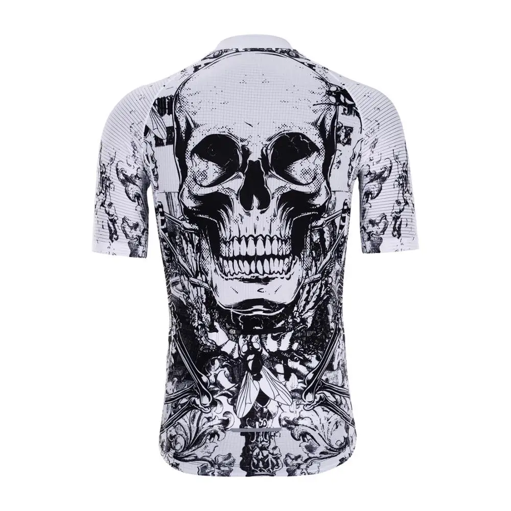 Stylish Doom Dean Grid Relaxed Fit Road Bike Short Sleeve Cycling Shirt Mens