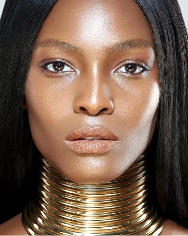 Vintage Statement Choker Necklace Women Gold Color Leather Collar Maxi Necklace African Jewelry Adjustable Chokers Big