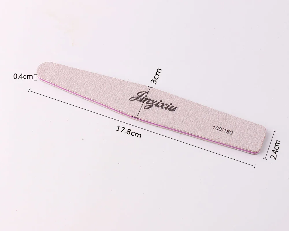 JINZIXIU Custom Printed Mini Zebra Nail File Logo Manicure Nail File Professional