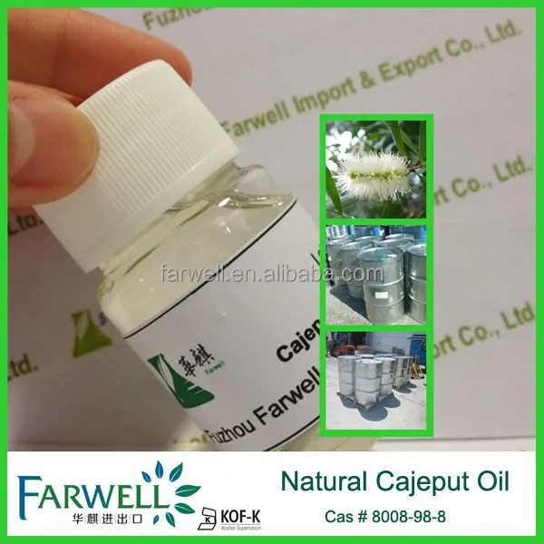 Farwell 100% pure natural Cajuput Oil, Kosher Certificate