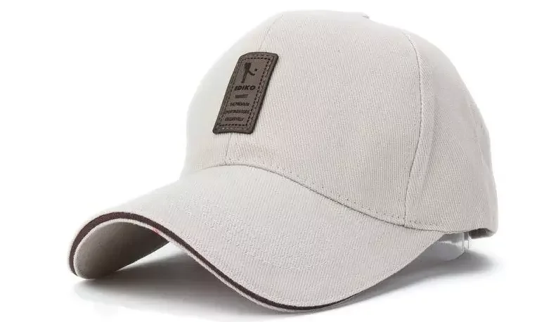 High quality golf caps logo cotton leather patch caps cheap baseball caps