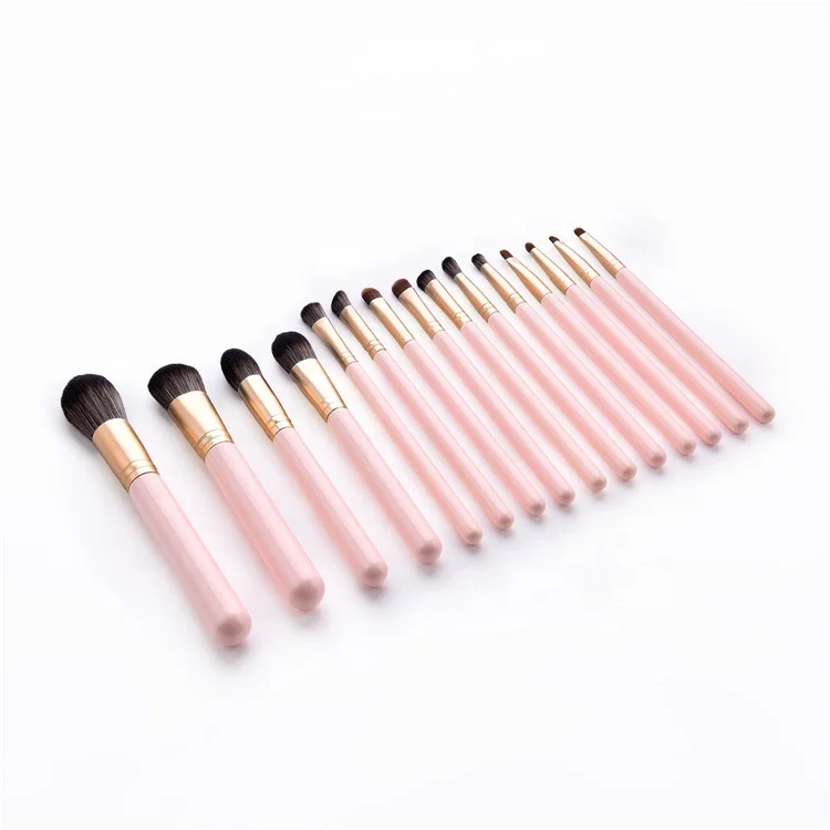 
15 Pcs Luxury Pro Cosmetic Brushes Kit / Foundation Powder Blush Eye Makeup Brushes Tool 