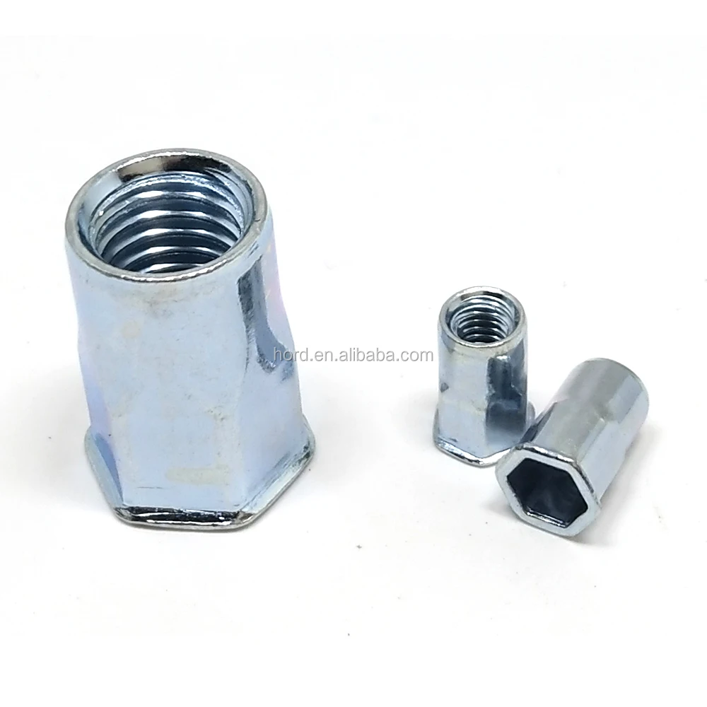 steel half hex nutsert rivet nuts