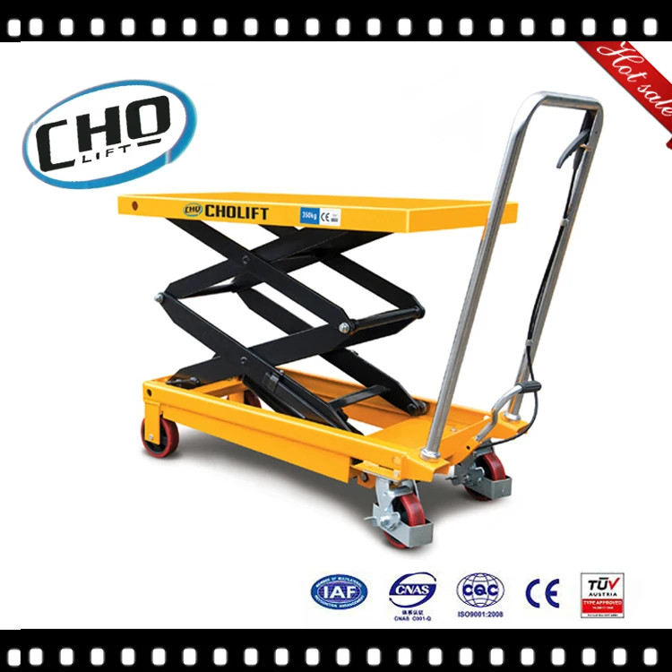 
Hydraulic Scissor Lift Table Truck 350kg Load Capacity 