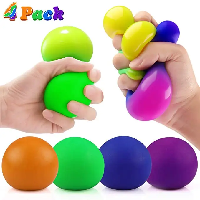 Rainbow Colorful Ball Adult Kids Fidget Toys Change Color Balls Squeezing Anti stress For Hands Stress Reliever Juguetes Game