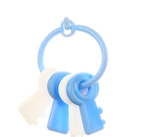 
Manufacture Hot New Design Colorful Cute Plastic Baby Rattle Keys Toy 