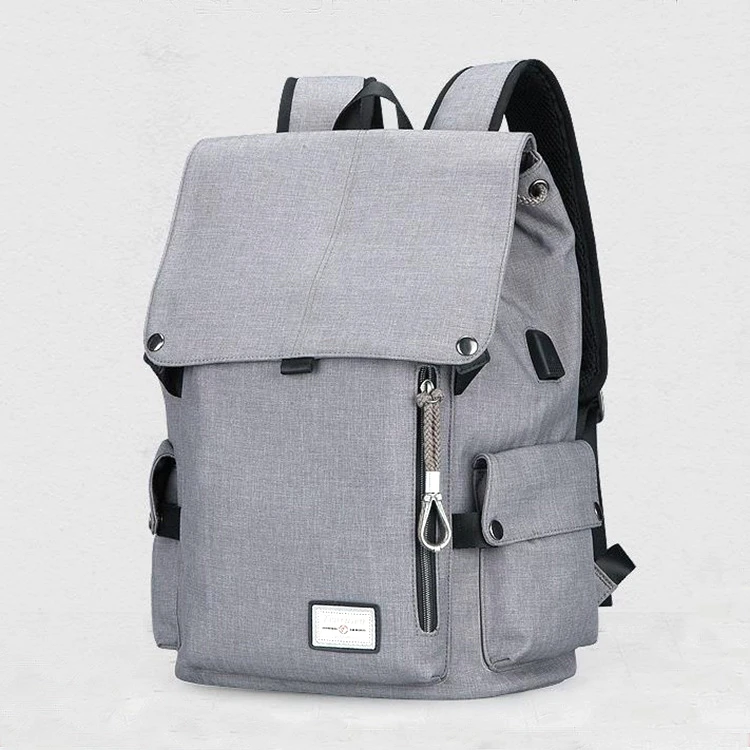 Fashion leisure school bag outdoor travel backpack with usb charging anti theft backpack