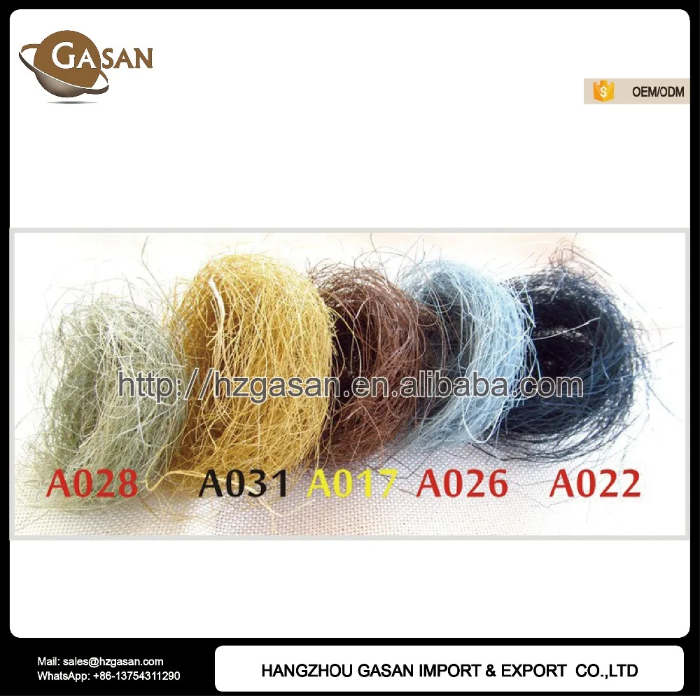 1kg/bag Eco-Friendly Colored Natural Sisal Fiber