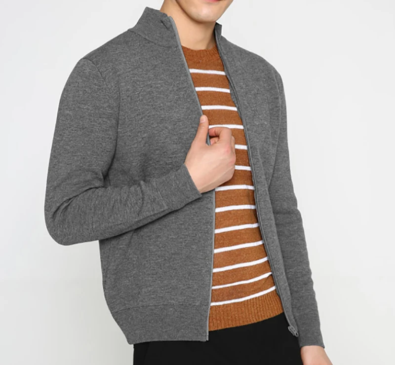
wholesale 2018 100% wool knitted sweater for men soft coat 