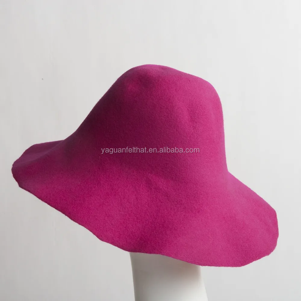 wool felt capeline, felt blocked hat bodies. floppy hat cones .hoods