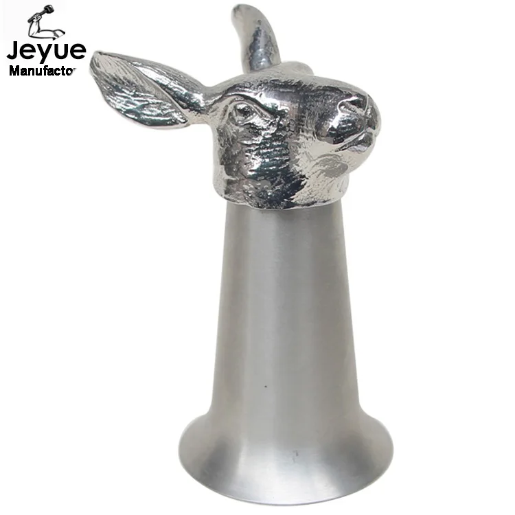 Best quality personalized rabbit shape tempered  shot glass for souvenir