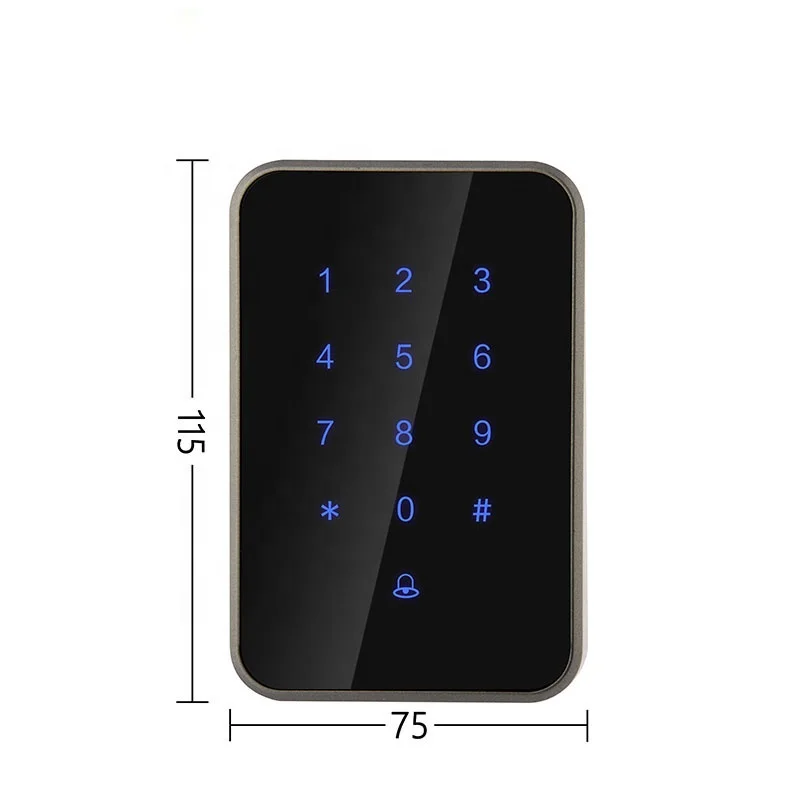 Smart Blue tooth Access Control Entrance APP With Key Remote Digital Lock for Sliding Glass Wooden Door