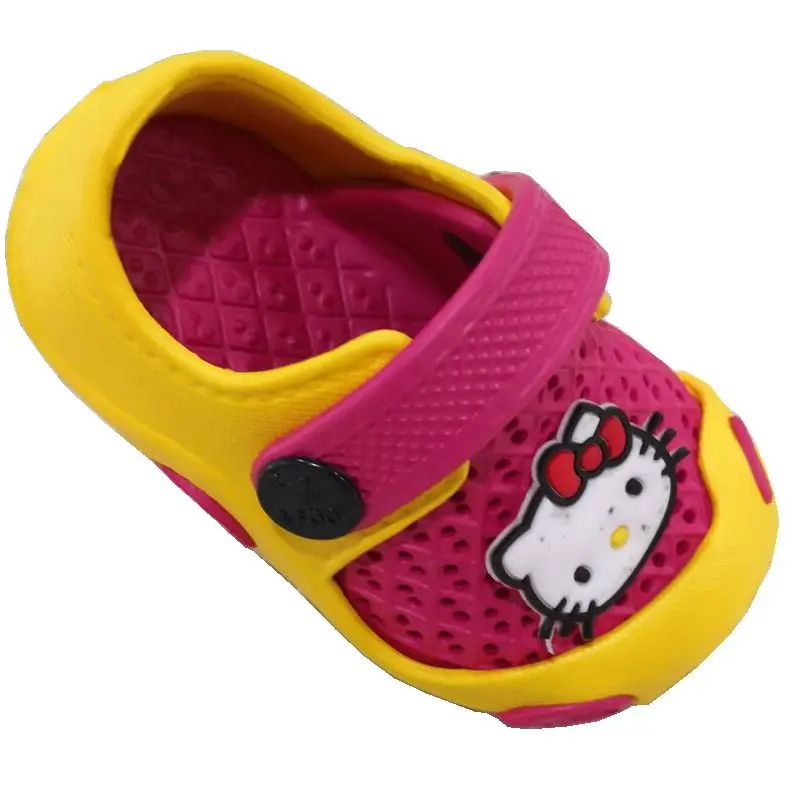 Оптовая продажа, Симпатичные китайские сабо EVA для девочек, детские сабо из пенопласта, красочные садовые сабо для детей, обувь, сандалии, размер 24-29 #