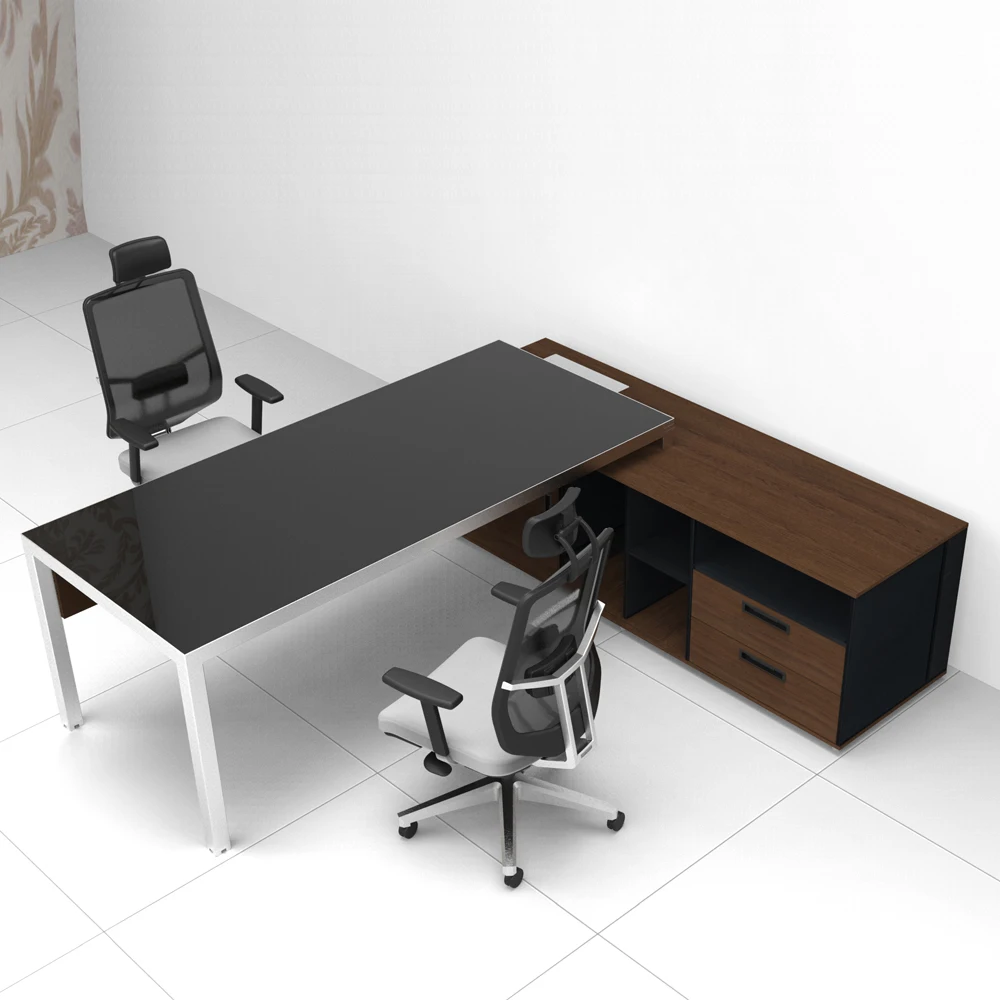 QS-OD-BER01 Modern manager desk executive desk office desk with MFC desktop