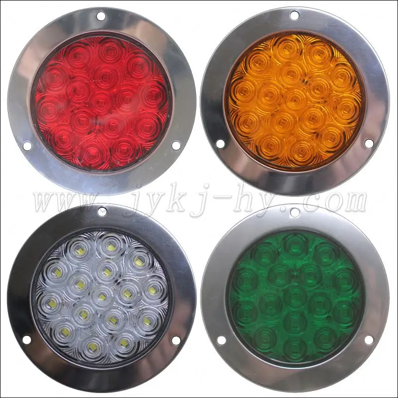 4 inch round LED truck tail rear stop reverse lamp car light