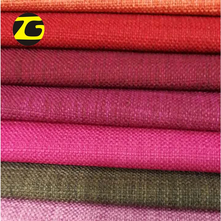 Home textile 100% polyester canvas heavy fabric waterproof hemp canvas fabric for sofas