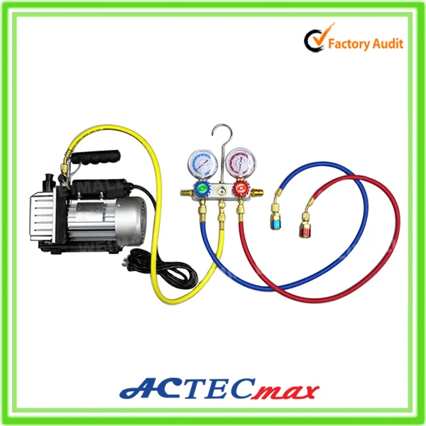 Aluminum Manifold Set with Sight Glass / Manifold Gauge Set for R12, R22 and R502 / Refrigeration aluminum manifold gauge