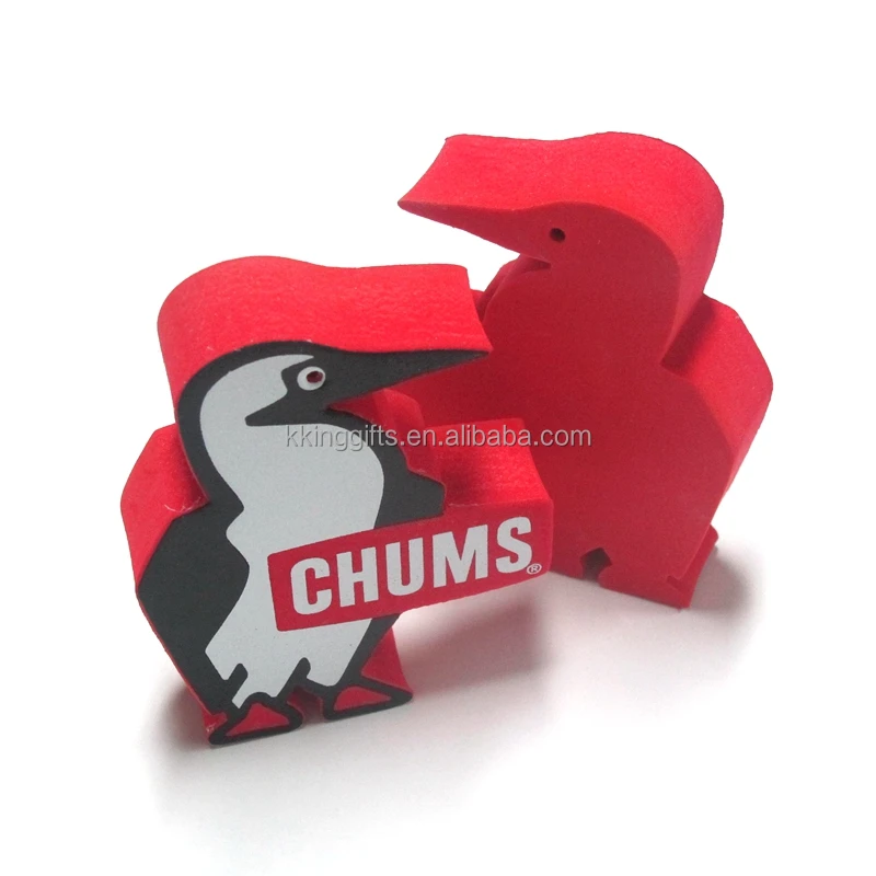 Sports meet gifts cheap custom fashion floating eva foam keychain promotional