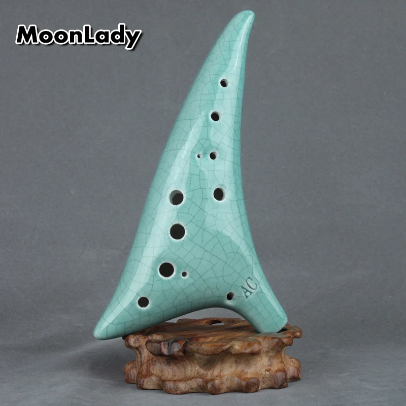 New Scrub Ocarina 12 Holes AC key Wind Musical Instrument for Music Amateurs