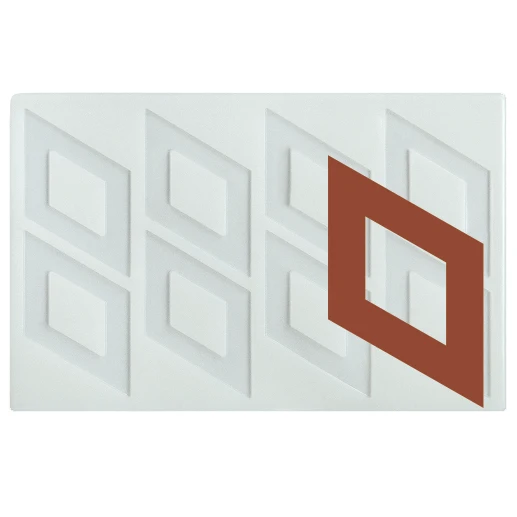 
Rhombus shape silicone garnishing sheet chocolate mold 